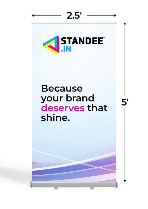 2.5x5 Roll up Standee with Printing | standee India