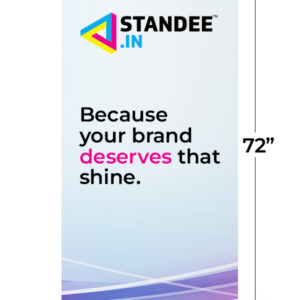 3' x 6' Luxury Roll Up Standee with printing1